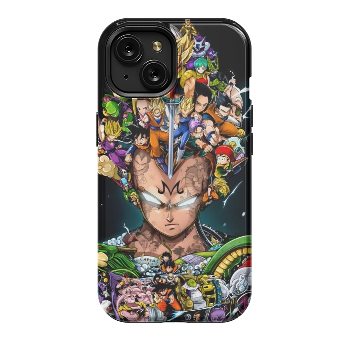 iPhone 15 StrongFit DOODLE DRAGON VEGETA by ErickConcepts