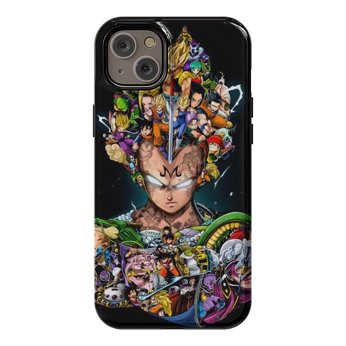 iPhone 14 Plus StrongFit DOODLE DRAGON VEGETA by ErickConcepts