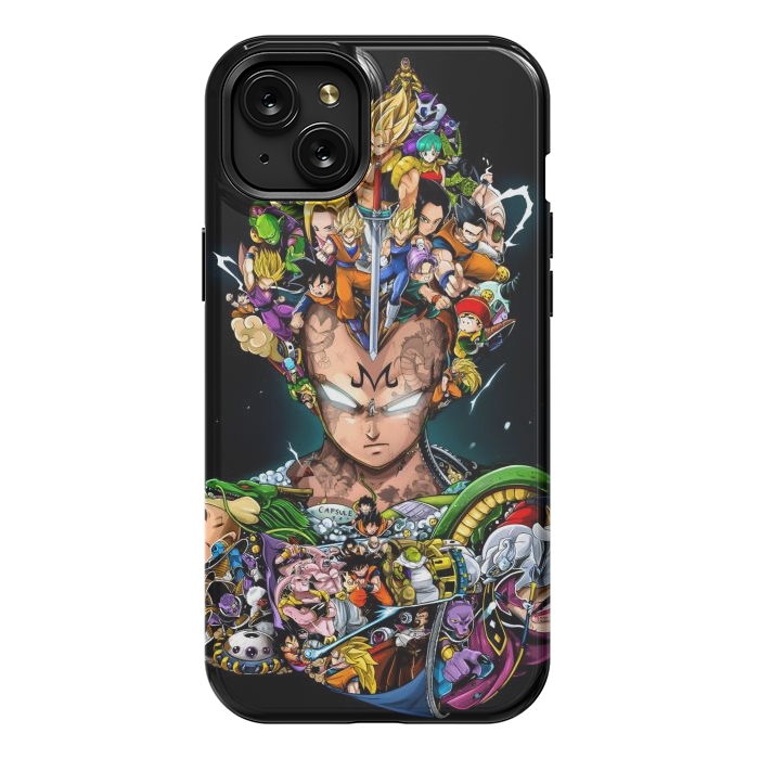 iPhone 15 Plus StrongFit DOODLE DRAGON VEGETA by ErickConcepts