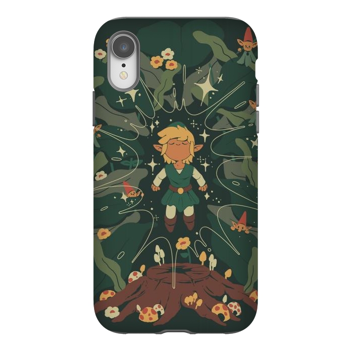 iPhone Xr StrongFit Minish Boy and Gnomes by Ilustrata