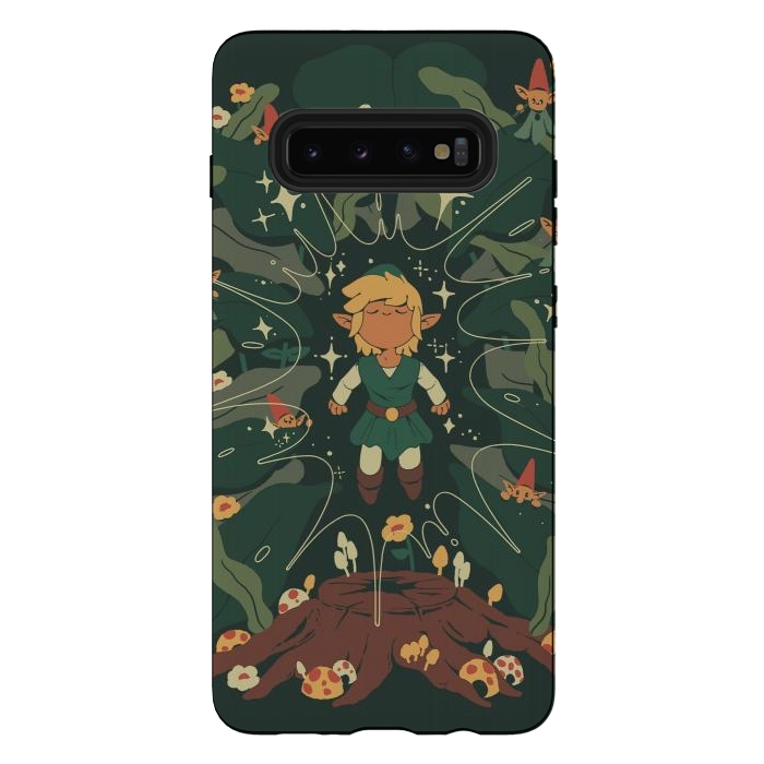 Galaxy S10 plus StrongFit Minish Boy and Gnomes by Ilustrata