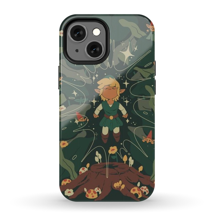 iPhone 12 mini StrongFit Minish Boy and Gnomes by Ilustrata