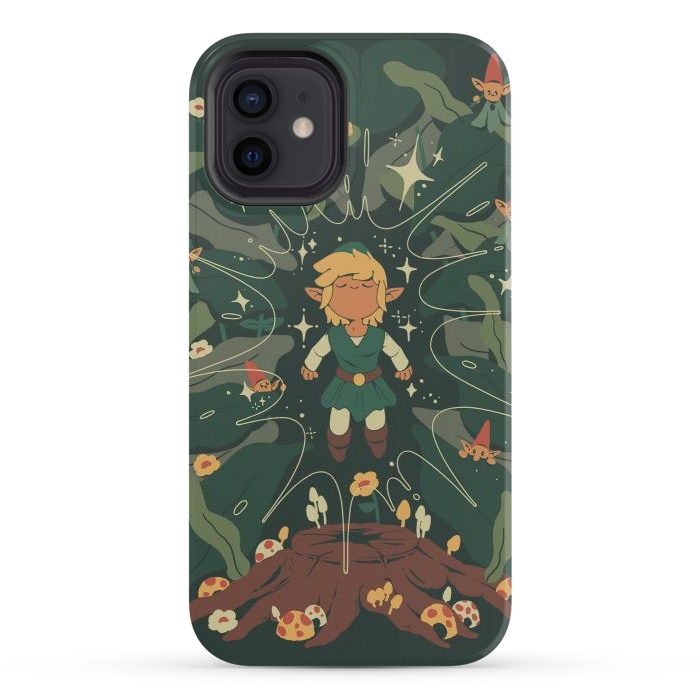 iPhone 12 StrongFit Minish Boy and Gnomes by Ilustrata