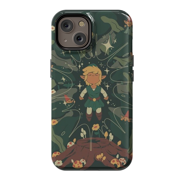 iPhone 14 StrongFit Minish Boy and Gnomes by Ilustrata