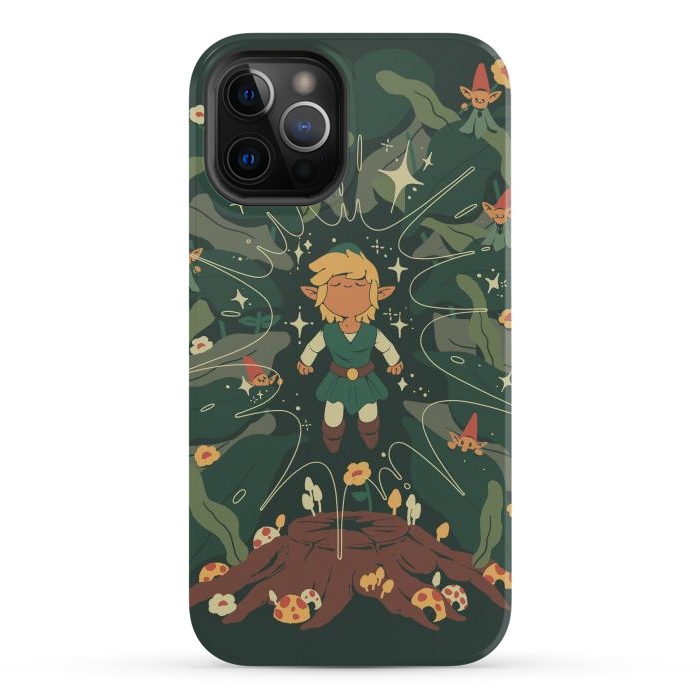 iPhone 12 Pro Max StrongFit Minish Boy and Gnomes by Ilustrata