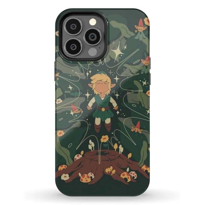 iPhone 13 Pro Max StrongFit Minish Boy and Gnomes by Ilustrata