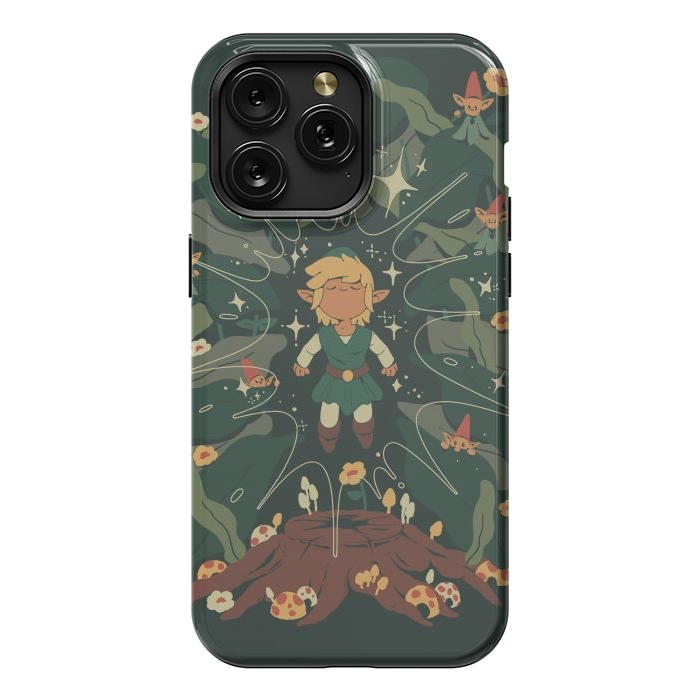 iPhone 15 Pro Max StrongFit Minish Boy and Gnomes by Ilustrata