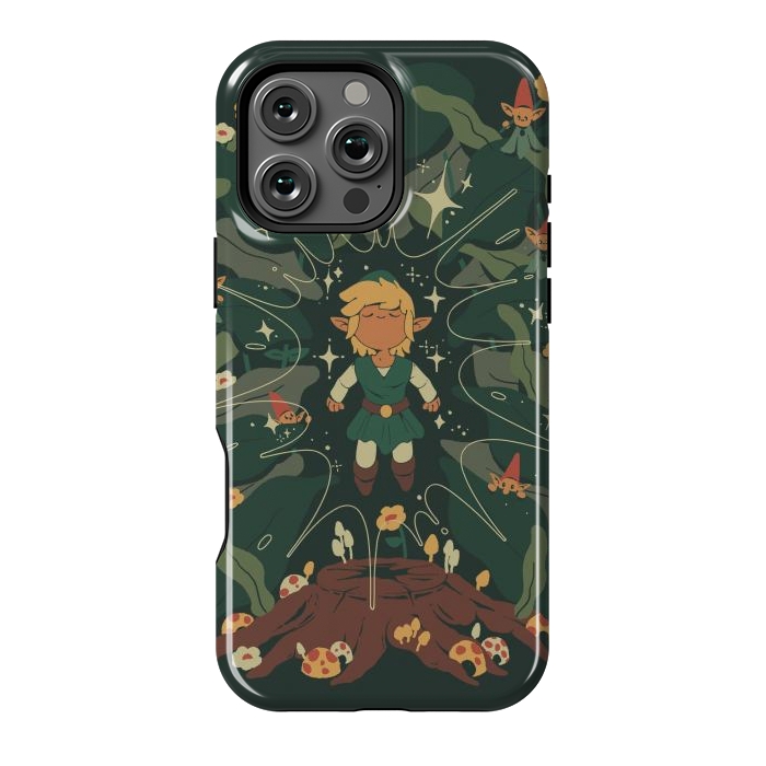 iPhone 16 Pro Max StrongFit Minish Boy and Gnomes by Ilustrata