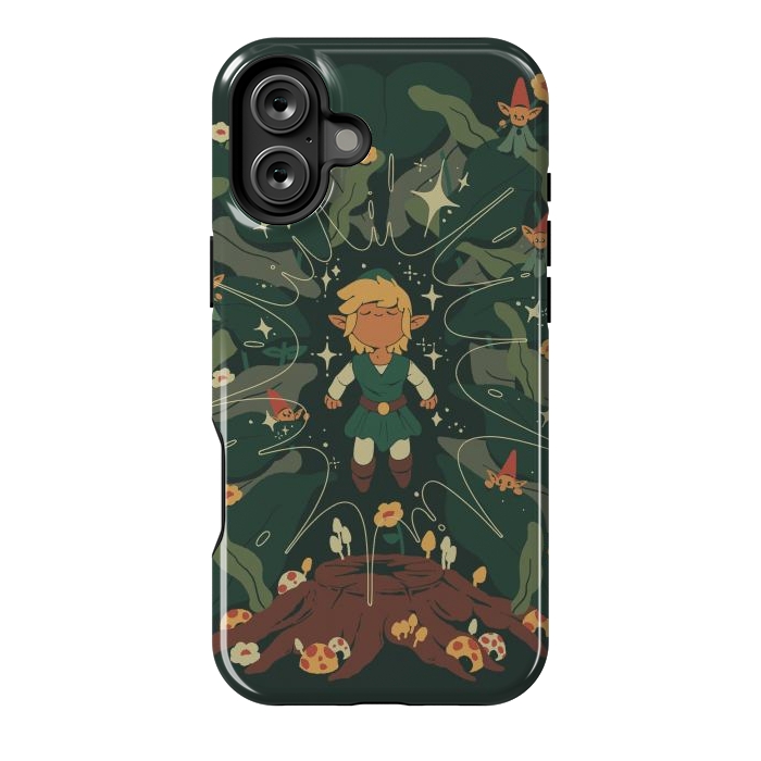 iPhone 16 Plus StrongFit Minish Boy and Gnomes by Ilustrata