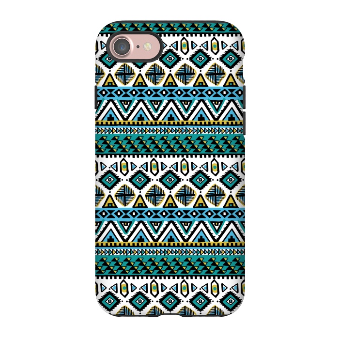 iPhone 7 StrongFit Tribal stripe by Laura Grant