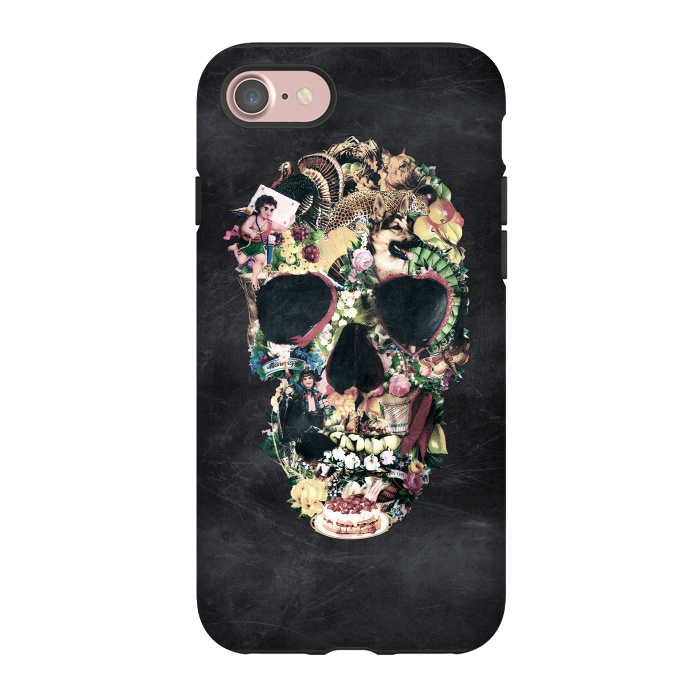 iPhone 7 StrongFit Vintage Skull by Ali Gulec