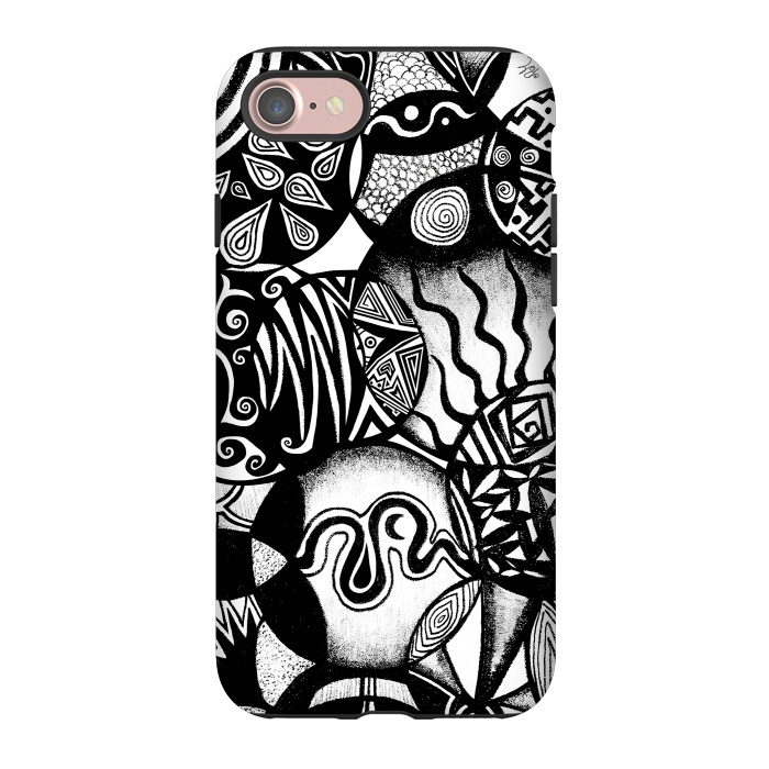iPhone 7 StrongFit Circles and Life by Pom Graphic Design