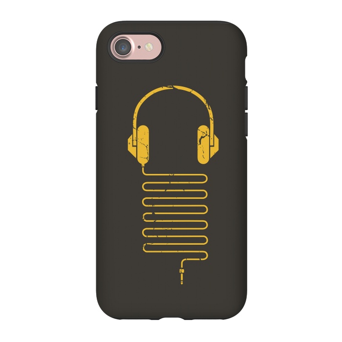 iPhone 7 StrongFit GOLD HEADPHONES by Sitchko