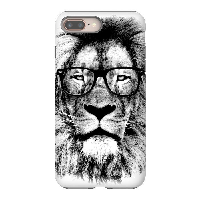 iPhone 7 plus StrongFit The King Lion of The Library by Mitxel Gonzalez