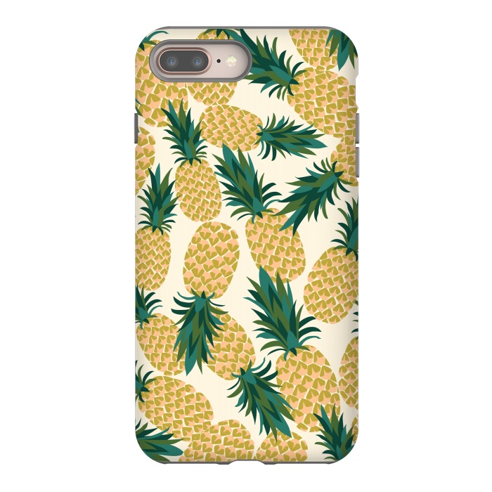 iPhone 7 plus StrongFit Pineapples by Laura Grant