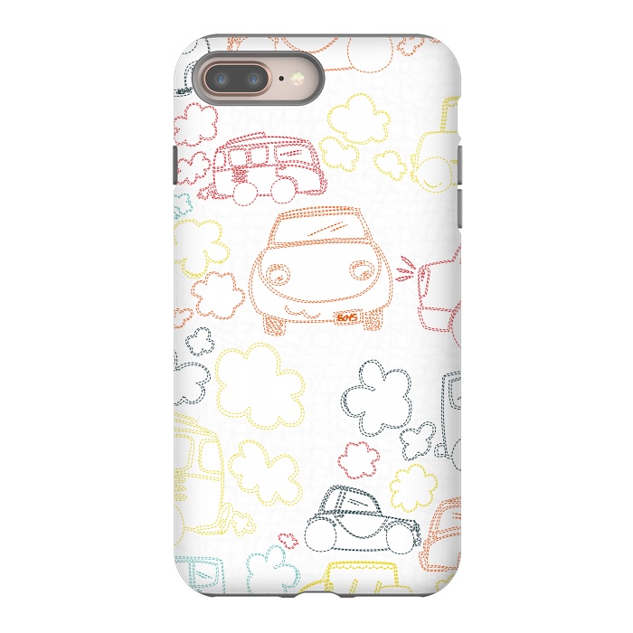 iPhone 7 plus StrongFit Stitched Cars by MaJoBV