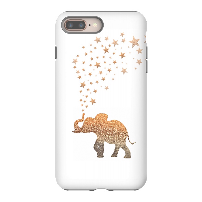 iPhone 7 plus StrongFit Gatsby Elephant Chain by Monika Strigel