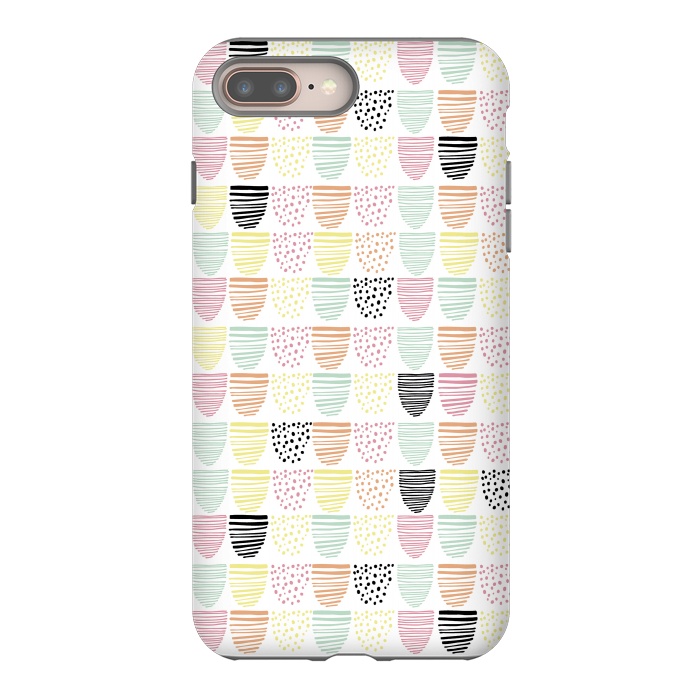 iPhone 7 plus StrongFit Scandi Doodle by Alice Perry Designs