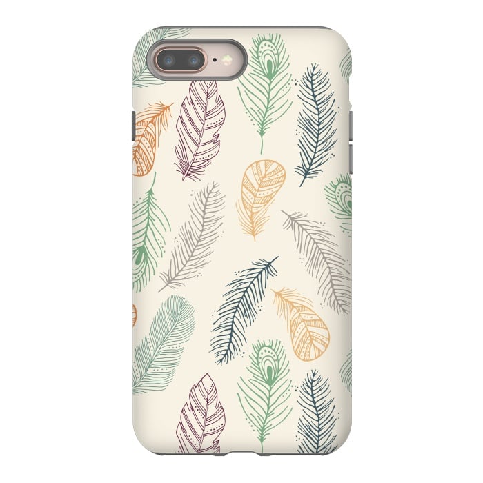 iPhone 7 plus StrongFit Feathers by TracyLucy Designs
