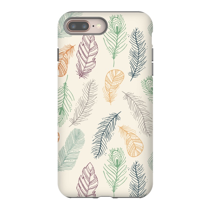 iPhone 7 plus StrongFit Feathers by TracyLucy Designs
