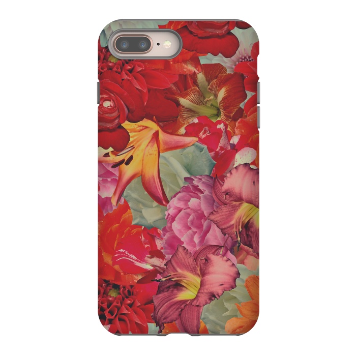 iPhone 7 plus StrongFit Vintage Flowers by Eleaxart