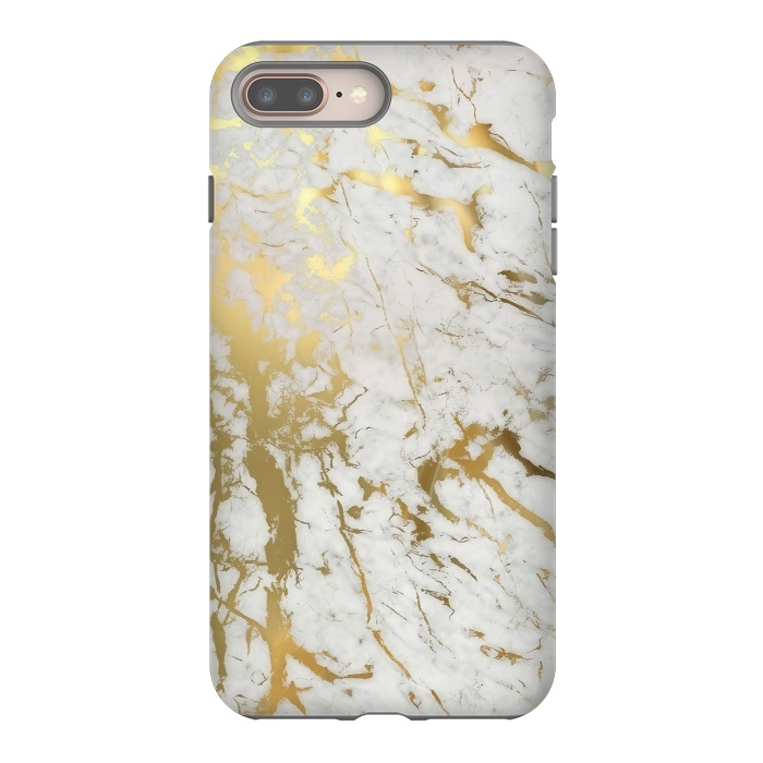 iPhone 7 plus StrongFit Gold Marble by M.O.K.