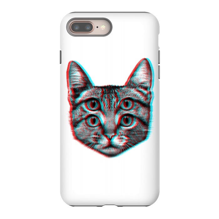 iPhone 7 plus StrongFit 3D Cat by Mitxel Gonzalez
